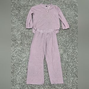 LILLUSORY Women's 2 Piece Lounge Sets Oversized Slouchy Matching Cozy Knit Set